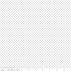 Tissu à pois noir et blanc - pois Riley Blake - tissu de courtepointe à pois noirs 1/2 mètre