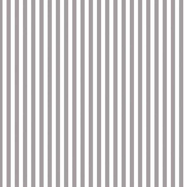 Tissu rayé gris - Riley Blake Stripes - 1/4" tissu rayé gris et blanc par la 1/2 Yard