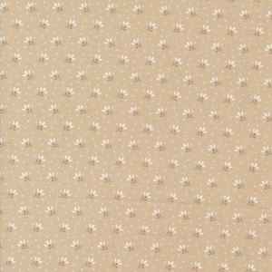 Jelly and Jam Fabric by Fig Tree Quilts for Moda - Tan Tiny Floral Fabric by the 1/2 Yard or Fat Quarter