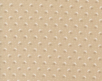 Jelly and Jam Fabric by Fig Tree Quilts for Moda - Tan Tiny Floral Fabric