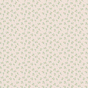 Mercantile Fabric by Lori Holt for Riley Blake - Beige and Green Small Floral Fabric by the 1/2 Yard or Fat Quarter