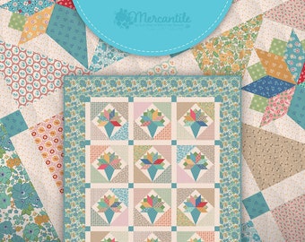 Spring Bouquets Quilt Pattern by Lori Holt