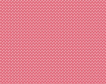 Calico Fabric by Lori Holt for Riley Blake - Pink Geometric Flower Fabric by the 1/2 Yard or Fat Quarter