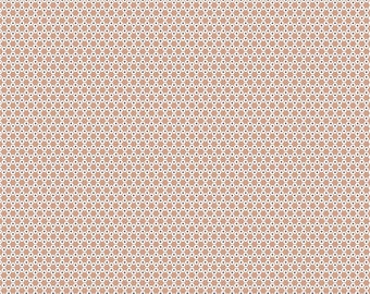 Lori Holt Stitch Fabric by Riley Blake - Nutmeg Tan Hexie Fabric by the 1/2 Yard or Fat Quarter