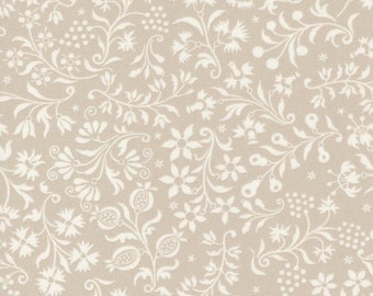 Harvest Moon Fabric by Fig Tree Quilts for Moda - Gray Medium Floral Fabric by the 1/2 Yard or Fat Quarter