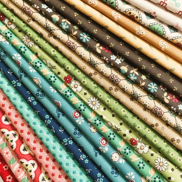 Lori Holt Mercantile Fabric Fat Quarter Bundle - 20pc Bundle