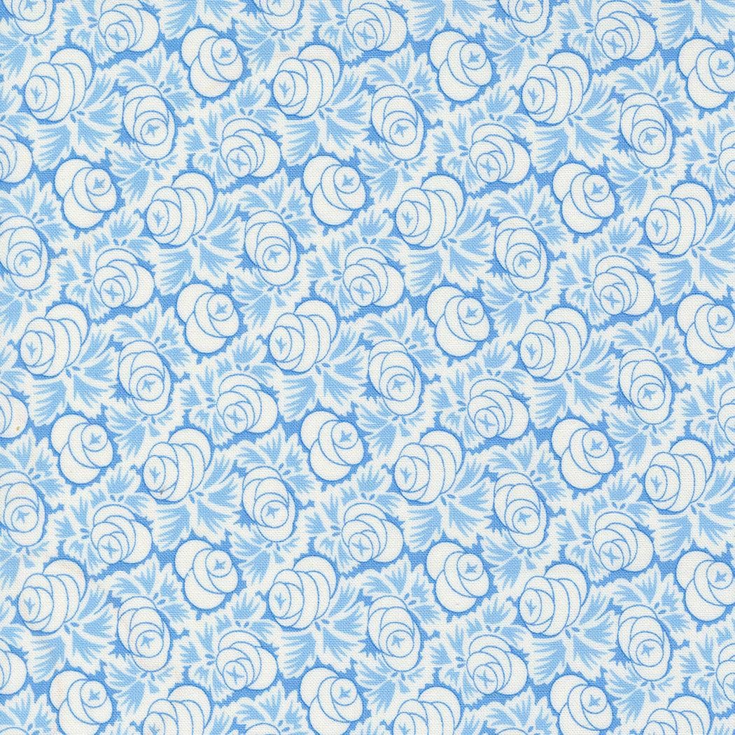 Denim & Daisies Fabric by Fig Tree Quilts for Moda - Blue and White ...