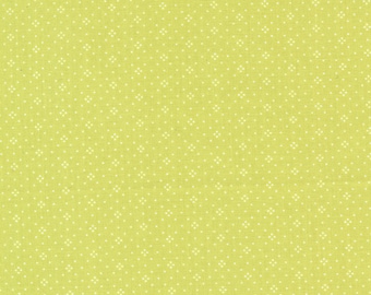 Eyelet Fabric by Fig Tree Quilts for Moda - Grass Green Eyelet Dot Fabric by the 1/2 Yard or Fat Quarter