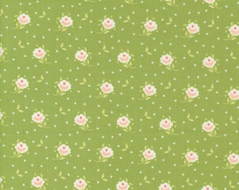 Jelly and Jam Fabric by Fig Tree Quilts for Moda - Green Small Floral Fabric