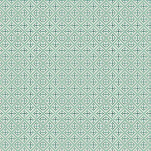 Gentler Times Fabric by Lori Holt for Riley Blake - Sea Glass Green Geometric Fabric by the 1/2 Yard or Far Quarter