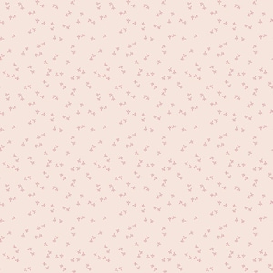 May include: A light pink fabric featuring a repeating pattern of small, dark red bird footprints scattered across the surface. The design consists of tiny, three-toed tracks oriented in various directions, creating a consistent, minimalist motif.