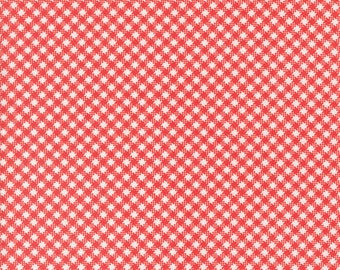 Jelly and Jam Fabric by Fig Tree Quilts for Moda - Red Small Gingham Fabric