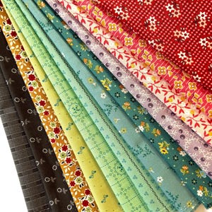 Lori Holt Gentler Times Fabric Fat Quarter Bundle - 12-delars paket