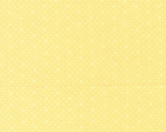 Eyelet Fabric by Fig Tree Quilts for Moda - Buttercup Yellow Eyelet Dot Fabric by the 1/2 Yard or Fat Quarter