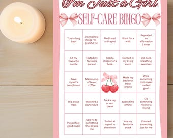 Selbstfürsorge-Bingo | Druckbares Selbstliebe-Spiel (Digitaler Download)