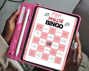 Pop Music Bingo Game | Fun Party Printable (Digital Download)