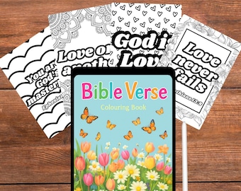 Bibel Vers Malbuch | 30 erhebende Schriften zur Entspannung und zum Glauben inspirieren | Für alle Altersgruppen