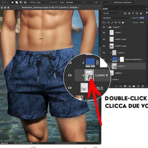 Men’s Swim Shorts PSD – Editable Summer Beachwear Mockup Template for Designers