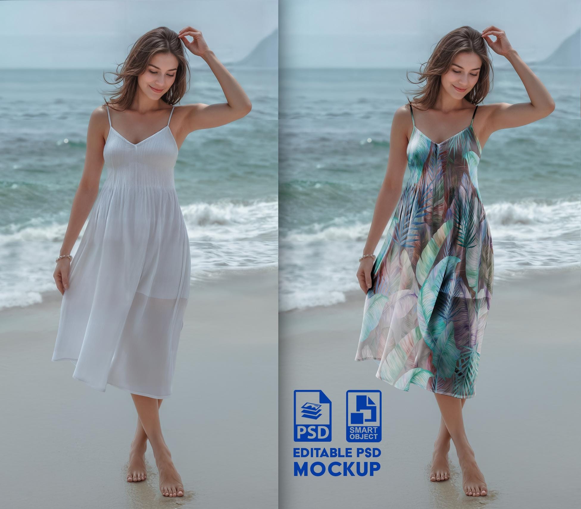 Women's Summer Sleeveless Tank Dress – Casual Beach Cover Up With Pockets, Loose Fit