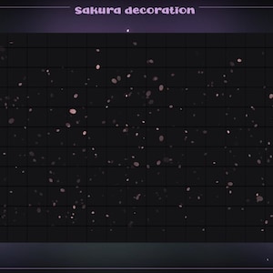 Sakura Rain Stream Decoration,Cheery Blossom Decoration Decoration Stream,Falling Animated Sakura Decorations Twitch, Discord, Youtube ....
