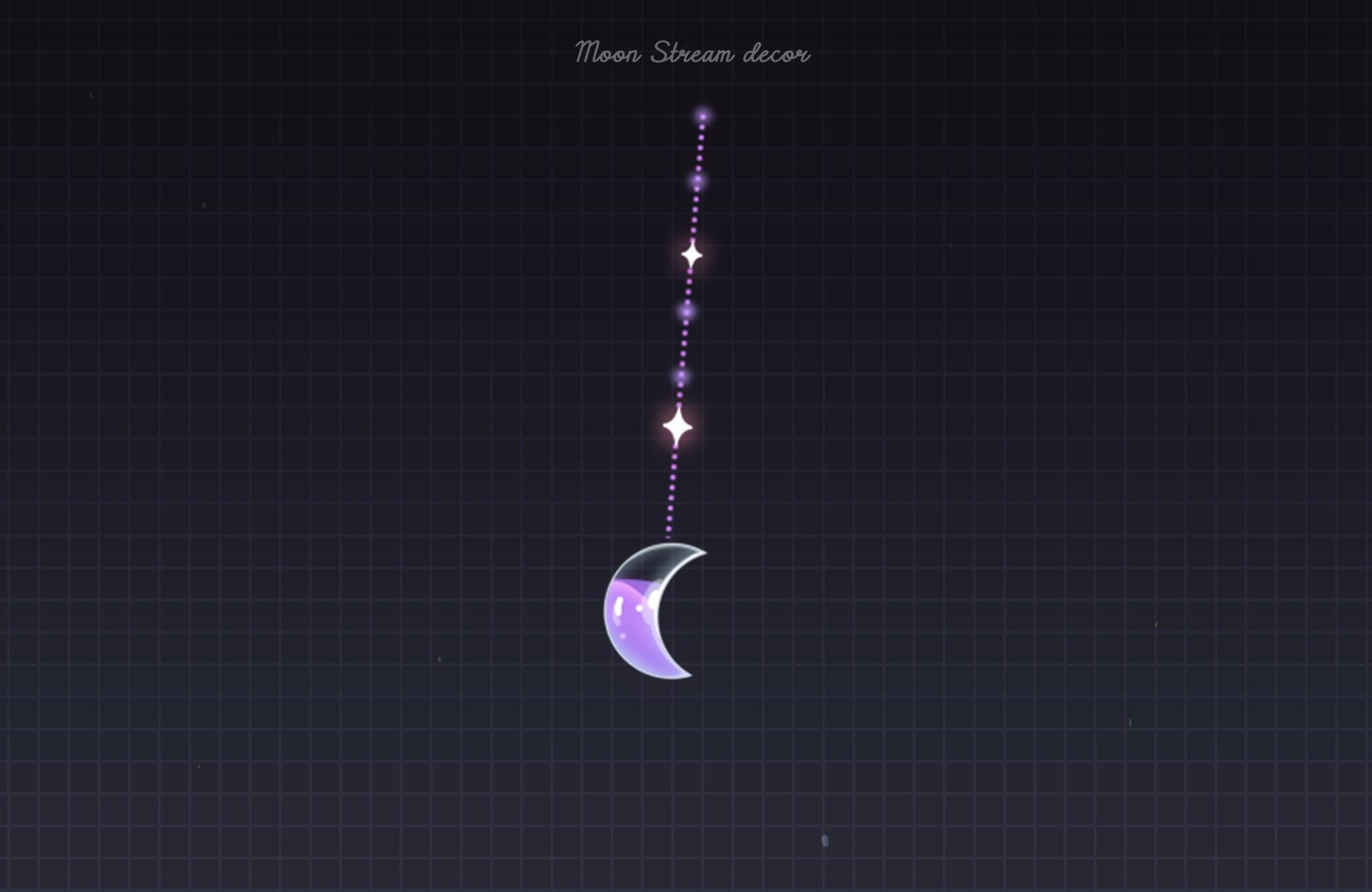 Purple Moon Chain, Liquid Streams Decoration for Twitch Assets, Discord ...