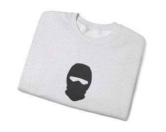 Mask and Daggers Embroidered Sweatshirt | Dark Romance Booktok Boyfriend Crewneck - LIGHT COLOURS