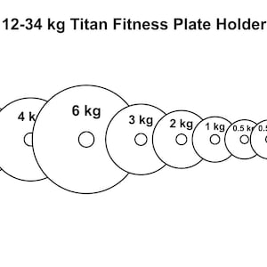 Titan Fitness 12–32 kg Adjustable Kettlebell Plate Holder | Fits 6 kg 4 kg 3 kg 2 kg Plates (1 kg & 0.5 kg Optional) image 3