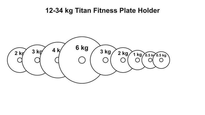 Titan Fitness 12–32 kg Adjustable Kettlebell Plate Holder | Fits 6 kg 4 kg 3 kg 2 kg Plates (1 kg & 0.5 kg Optional) image 3