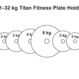 Titan Fitness 12–32 kg Adjustable Kettlebell Plate Holder | Fits 6 kg 4 kg 3 kg 2 kg Plates (1 kg & 0.5 kg Optional) image 2