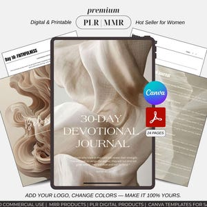 30-Day Devotional Journal 2026: Christian Faith & Prayer Workbook (PLR Digital Download)