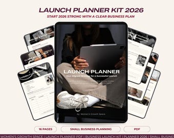 2026 Launch Planner Kit: 16-Page Business Strategy (Printable PDF)