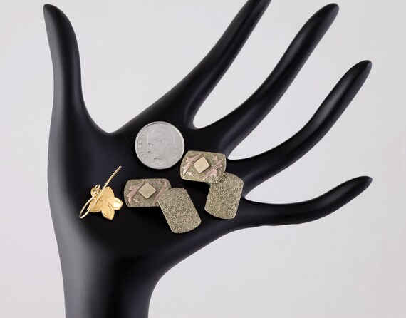 Antique Edwardian Cuff Links Signed R&F Riley and… - image 5