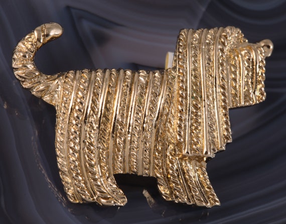 Broche Vintage Chien - Accessoire Fantaisie Rétro - Bijou Original