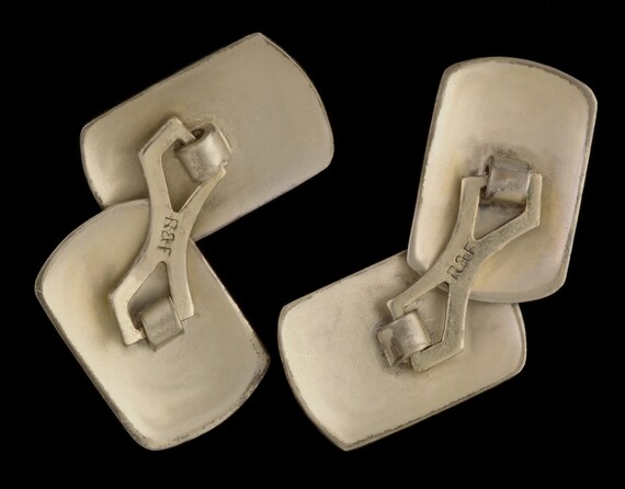 Antique Edwardian Cuff Links Signed R&F Riley and… - image 4