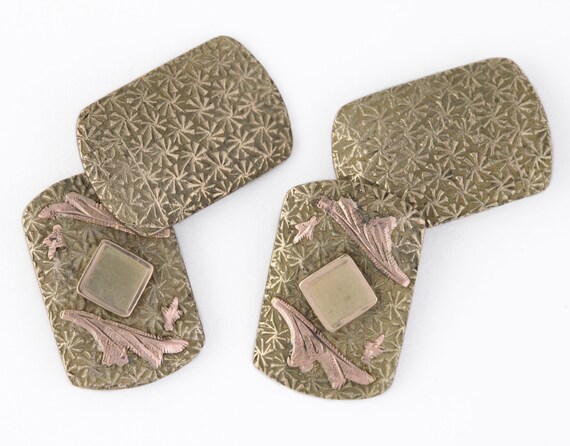 Antique Edwardian Cuff Links Signed R&F Riley and… - image 3