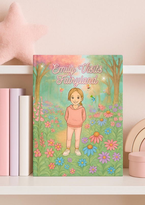Personalized Fairy Tale Book – 'Name' Visits Fairy Land | Custom Kids Storybook Gift
