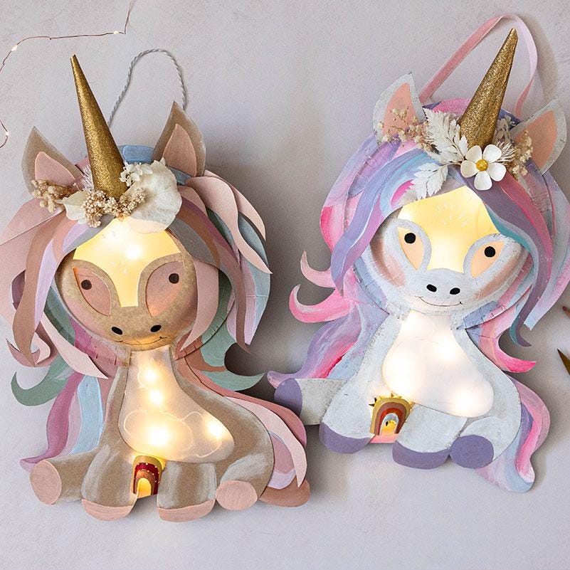 Unicorn lantern craft - DIY template to print St. Martin's Day…