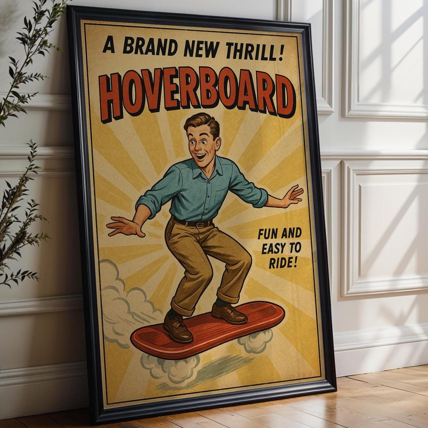プロモ品）1990 バック・トゥ・ザ・フューチャー スケートボード　ホバーボード バック・トゥ・ザ・フューチャー』空飛ぶホバーボードが実現