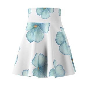 Floral Women&#39;s Skater Skirt, Boho Chic Skirt, Summer Skirt, Beachwear, Casual Outfit, Gift for Her, Festival Fashion