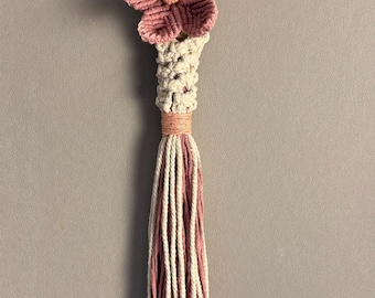 Macramé para flores de pared: decoración de pared bohemia hecha a mano