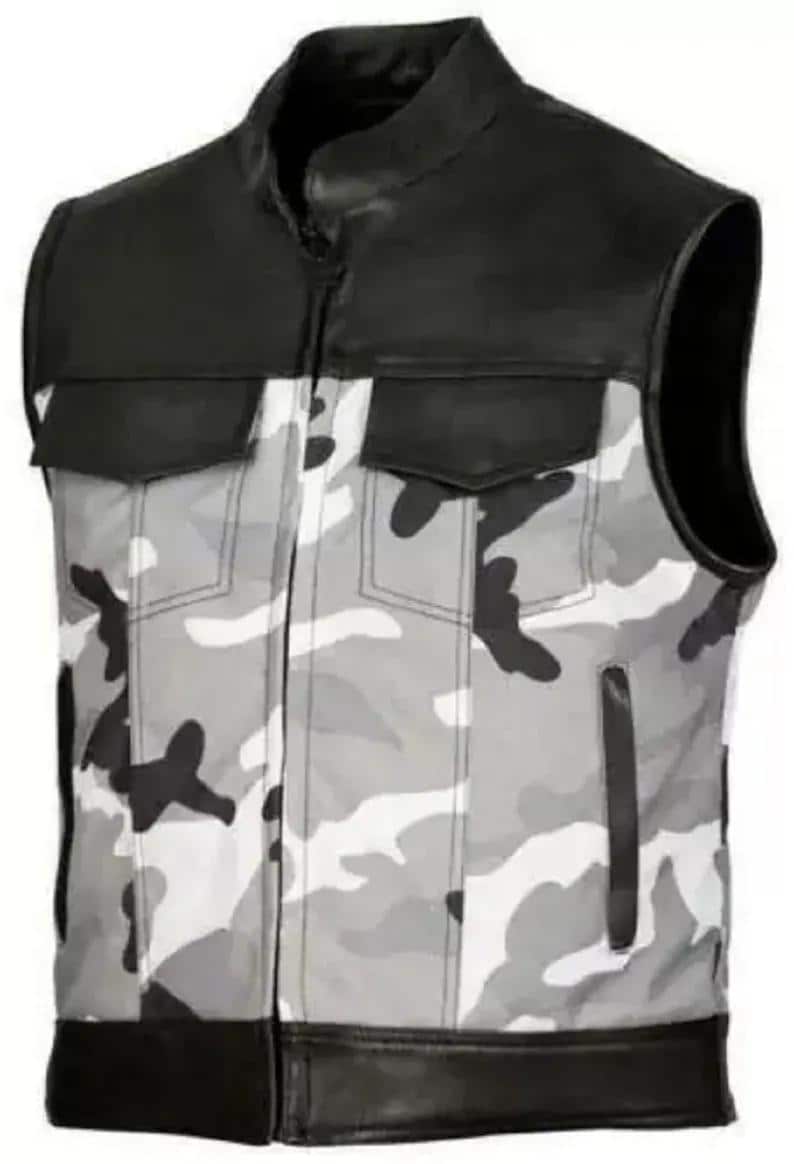 Black Leather Vest | Handmade Biker cow leather Vest For Men / special gift for someone special person