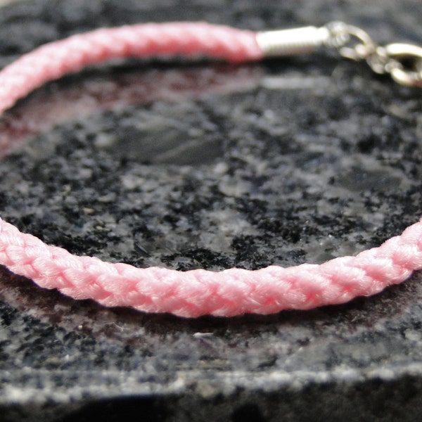 Pink Breast Cancer Awareness Bracelet - 7 1/2 inch - Relay for Life