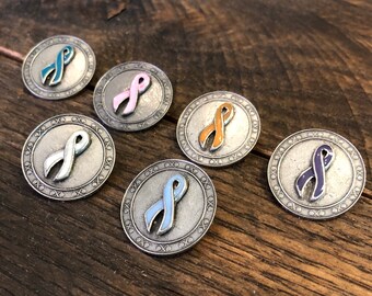 Golf marker awareness ribbon - pink ribbon breast cancer