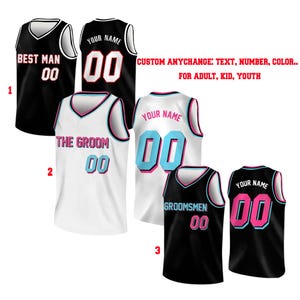 Custom Groom & Groomsmen Basketball Jersey, Personalized Best Man Jersey, Basketball Jersey For Engagement Wedding Bachelor Party Jersey