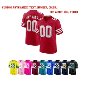 Maglia da calcio personalizzata, maglie personalizzate con qualsiasi nome, numero e logo per uomo, donna e bambino, personalizza le maglie da calcio e le uniformi della squadra