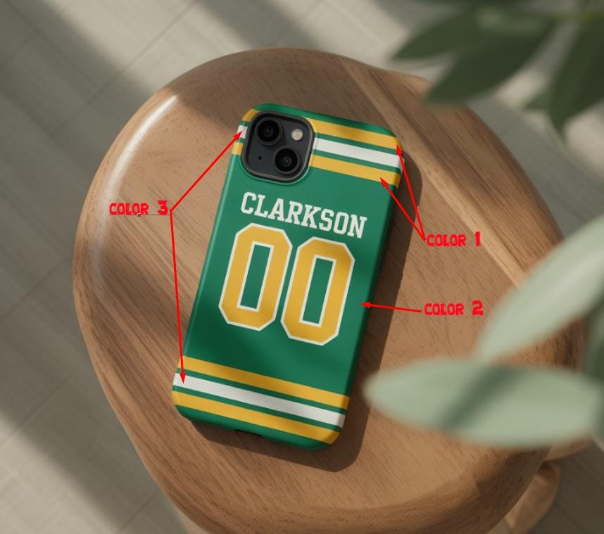 Custom Team Jersey Phone Case, Personalized Athletic Jersey Number Case for iPhone, Gift for Sports Fan Team Mom Athlete