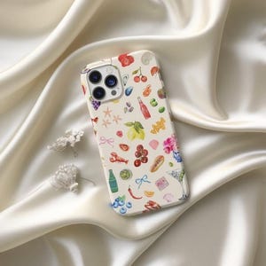 Dolce Vita Coquette Collage Phone Case, European Summer, Coastal Italy, iPhone