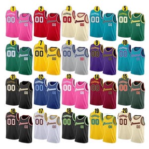 Benutzerdefinierter Basketball Jersey Team Name Nummer, Basketball Jersey Team, Spieltag Outfit, Basketball Jersey für Basketball Fan für Kind-Erwachsener
