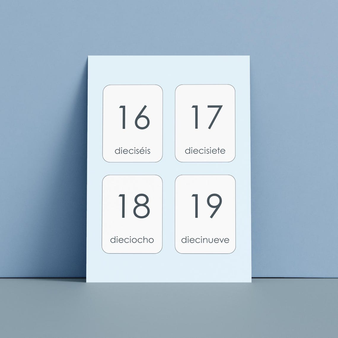 Spanish Numbers Flashcards: Montessori Printable Cards for Kids (PDF ...