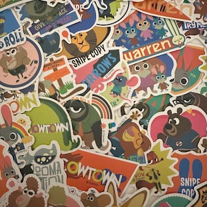 Zootopia Sticker Pack of 10/15/20 | Judy Hopps, Nick Wilde & Friends | Matte Stickers for Planners, Journals Crafts | Party Bag Favours